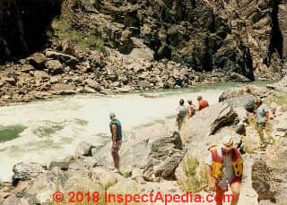 Scouting Lava Falls on the Colorado River, 1991 (C) Daniel Friedman